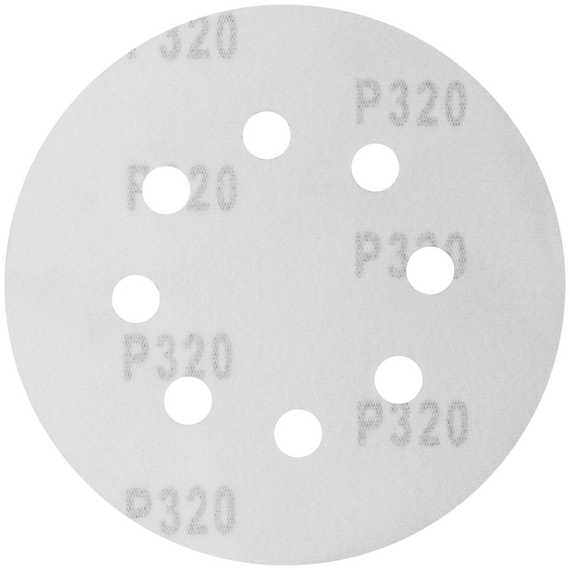 Круги шлифовальные 5 шт., 125 мм, Р320, 8 отверстий FIT IT 39670