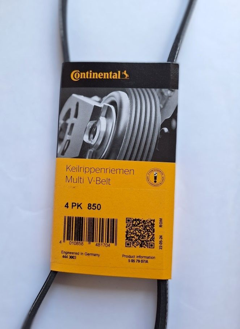 Ремень поликлиновой Continental 4PK850