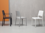 Стул пластиковый Scab Design Emi, светло-серый