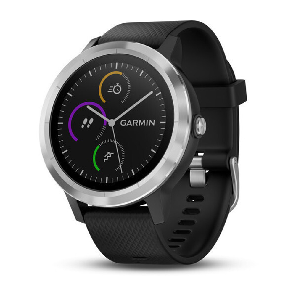 Часы Garmin Vivoactive 3 silver/black серебристо-черные (010-01769-02)