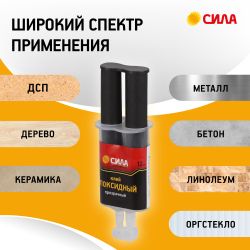 Эпоксидный клей СИЛА SEBL1-12 12 мл в шприце | Клеи бытовые и универсальные