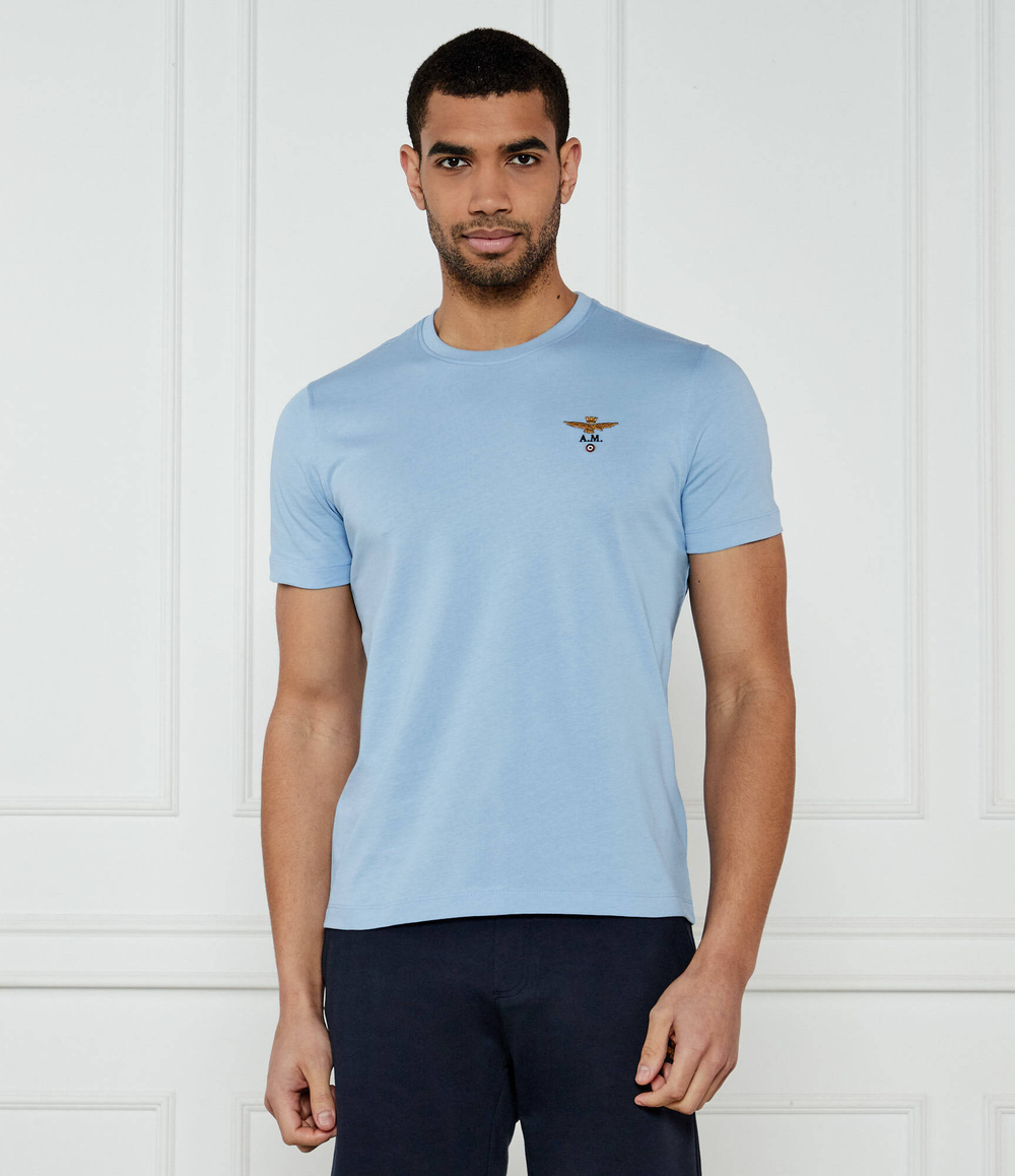 Футболка Aeronautica Militare - голубой(TS1580J372)