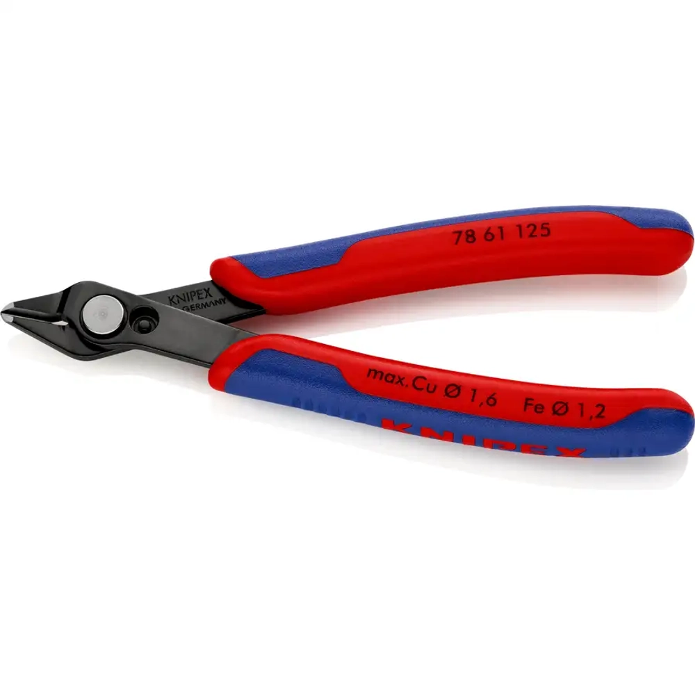 Кусачки для электроники Electronic Super Knips® чернёные 125 мм Knipex 78 61 125