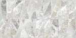 Настенная плитка Alma Ceramica TWU2550PRS27 Persey 24.9x50 серая матовая / рельефная под камень / мозаику
