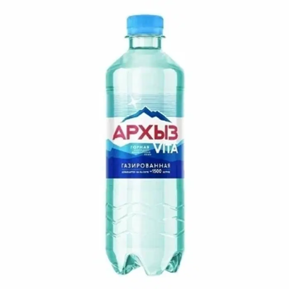 Вода минеральная природная Архыз газ 0.5л