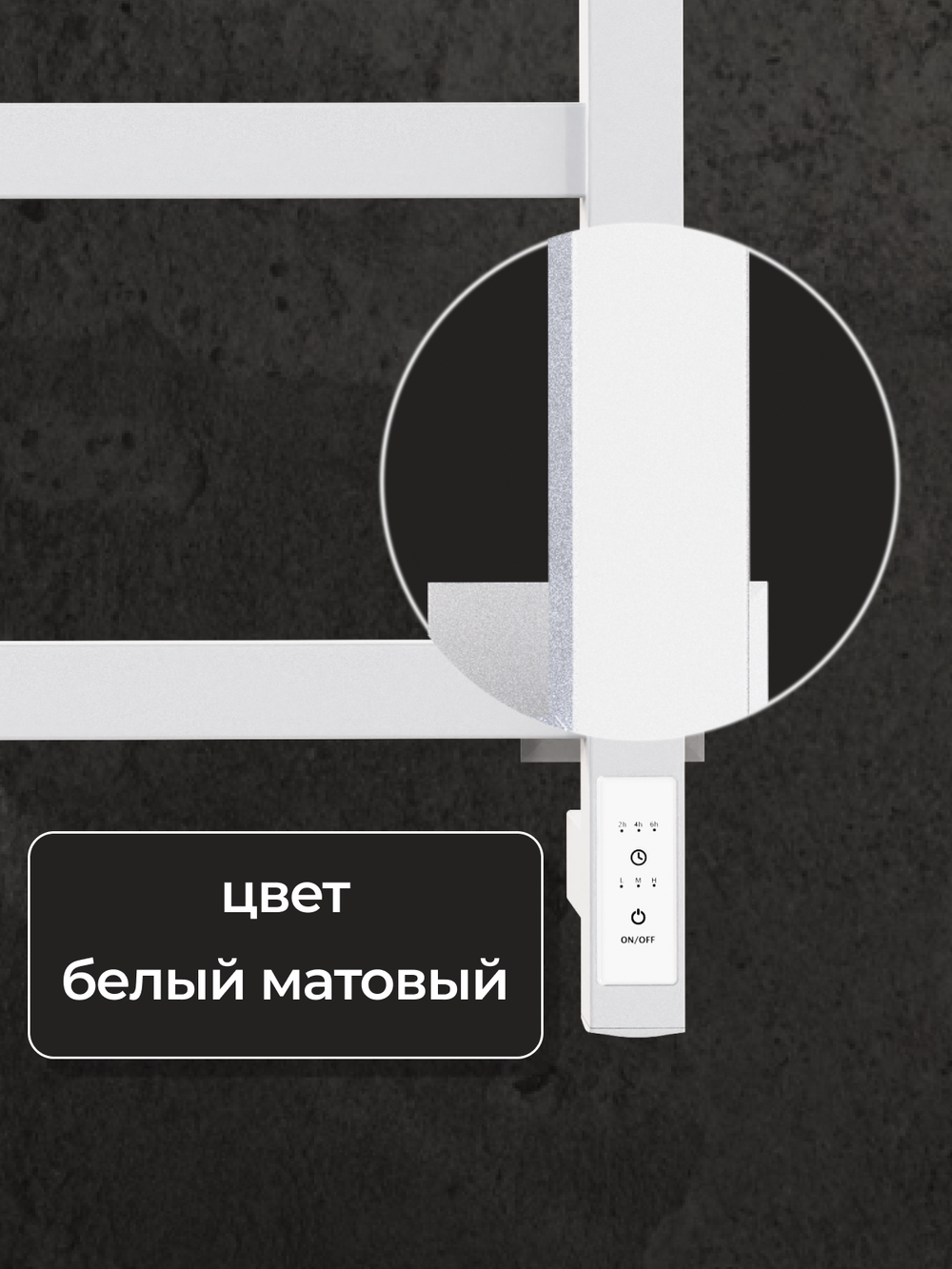 Полотенцесушитель Энтеро 65х40 белый