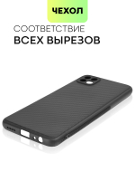 Чехол BROSCORP для Samsung Galaxy A22S 5G оптом (арт. SS-A22S(5G)-CARBONE-BLACK)