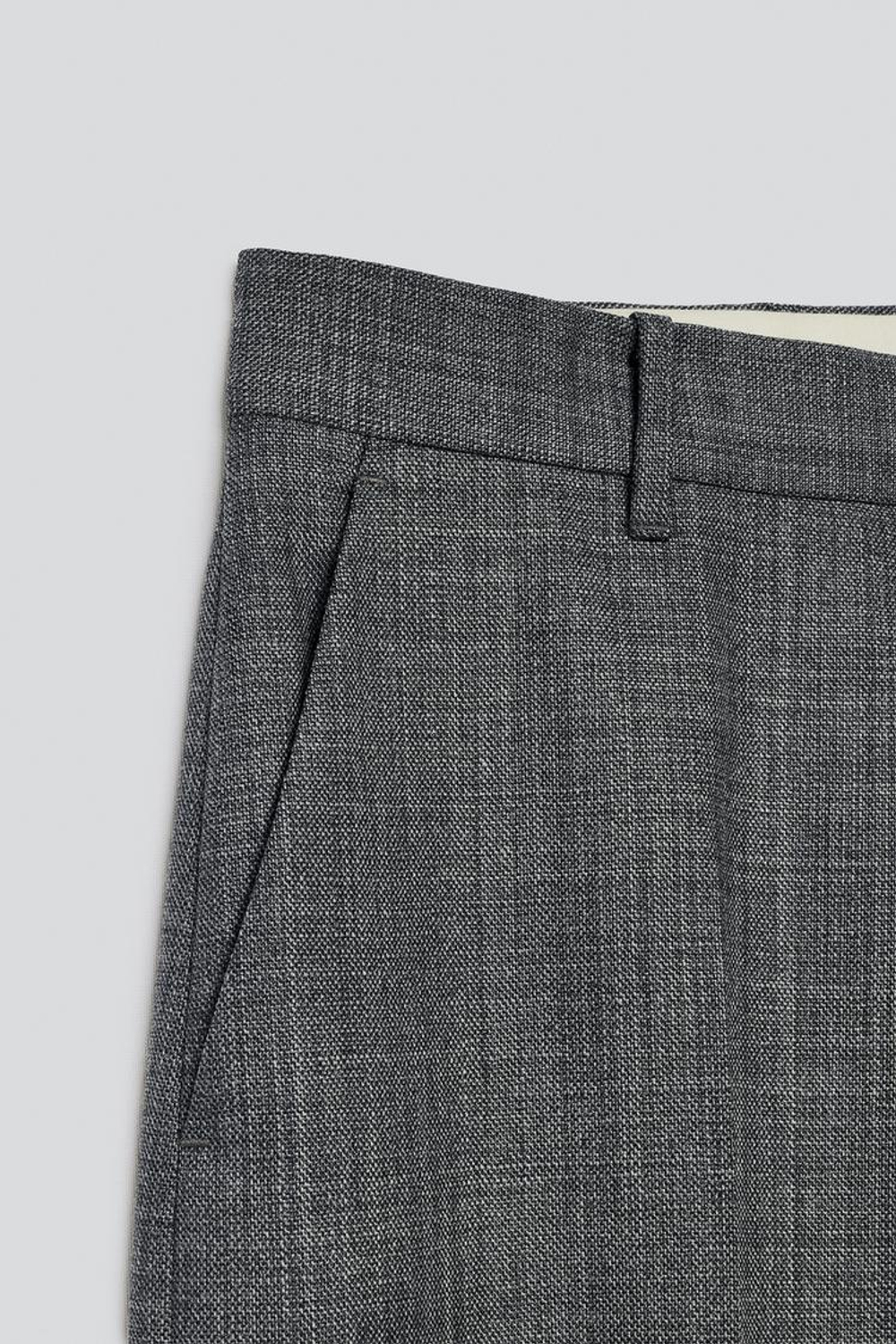 ZARA X BAISI GUADAGNINO КОСТЮМНЫЕ БРЮКИ ИЗ 100% ШЕРСТИ, СЕРЫЙ