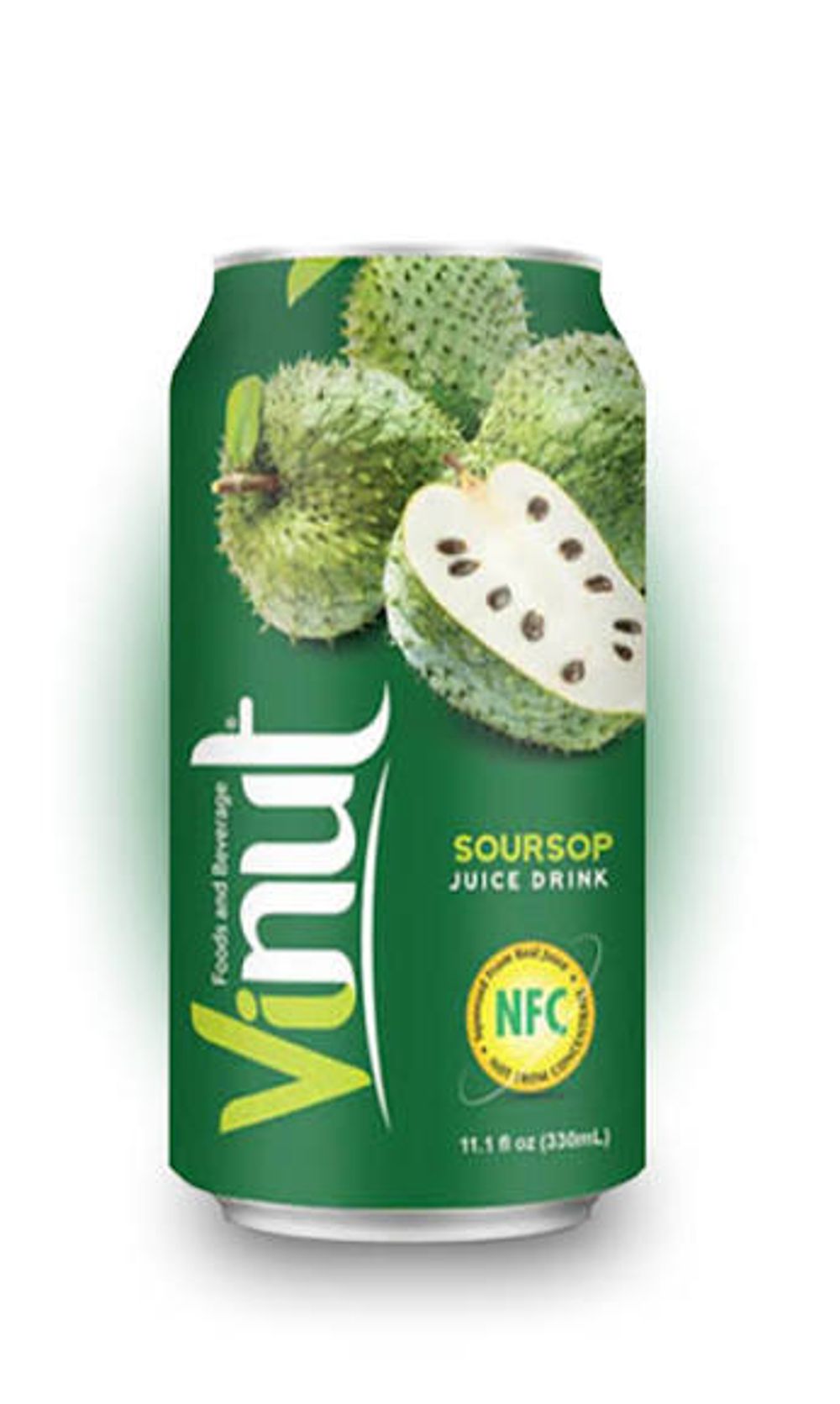 .Газ напиток VINUT 330мл NFC JUICE Soursop (Сметанное яблоко) (24) 1396