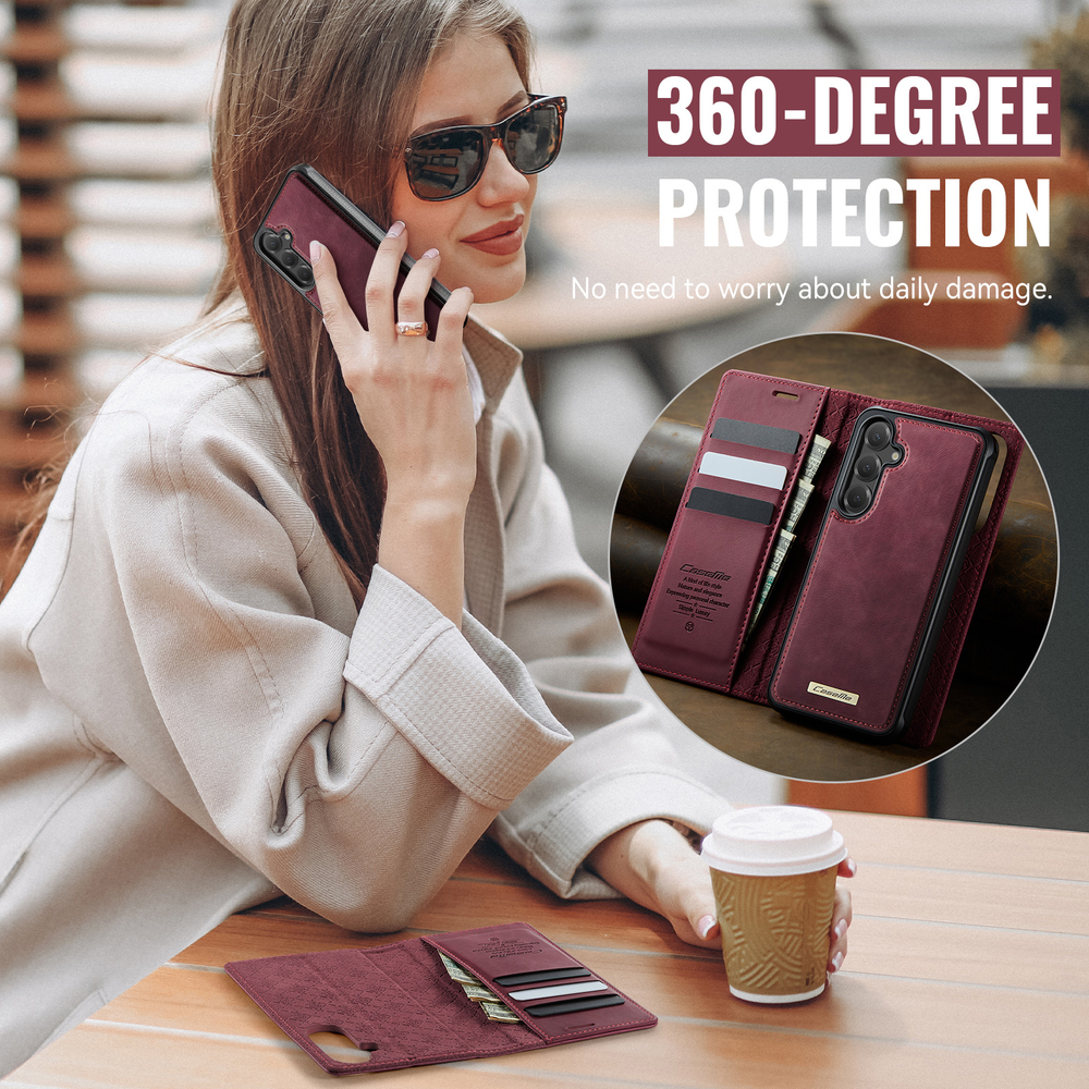 Чехол-кошелек CaseMe 2 in 1 MagSafe Samsung Galaxy S24