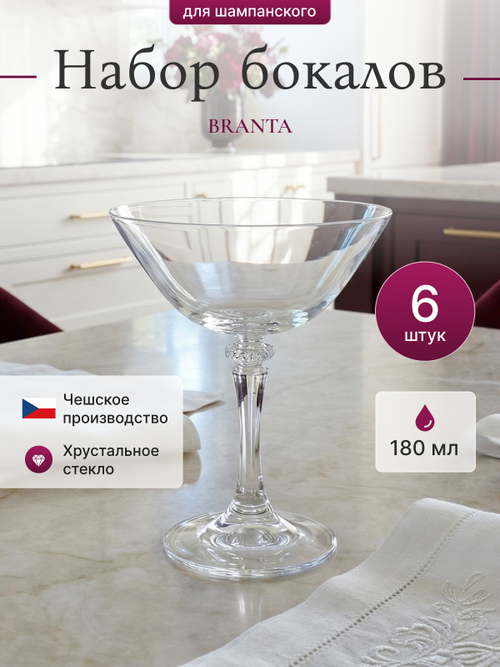 Набор фужеров "BRANTA" 180 мл 6 шт