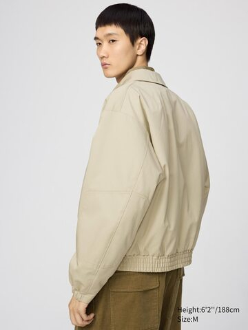 UNIQLO Укороченная куртка PUFFERTECH, бежевый