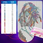Картина стразами (алмазная мозаика) 30х40 см, ОСТРОВ СОКРОВИЩ "Индейская лошадь", без подрамника, 662403