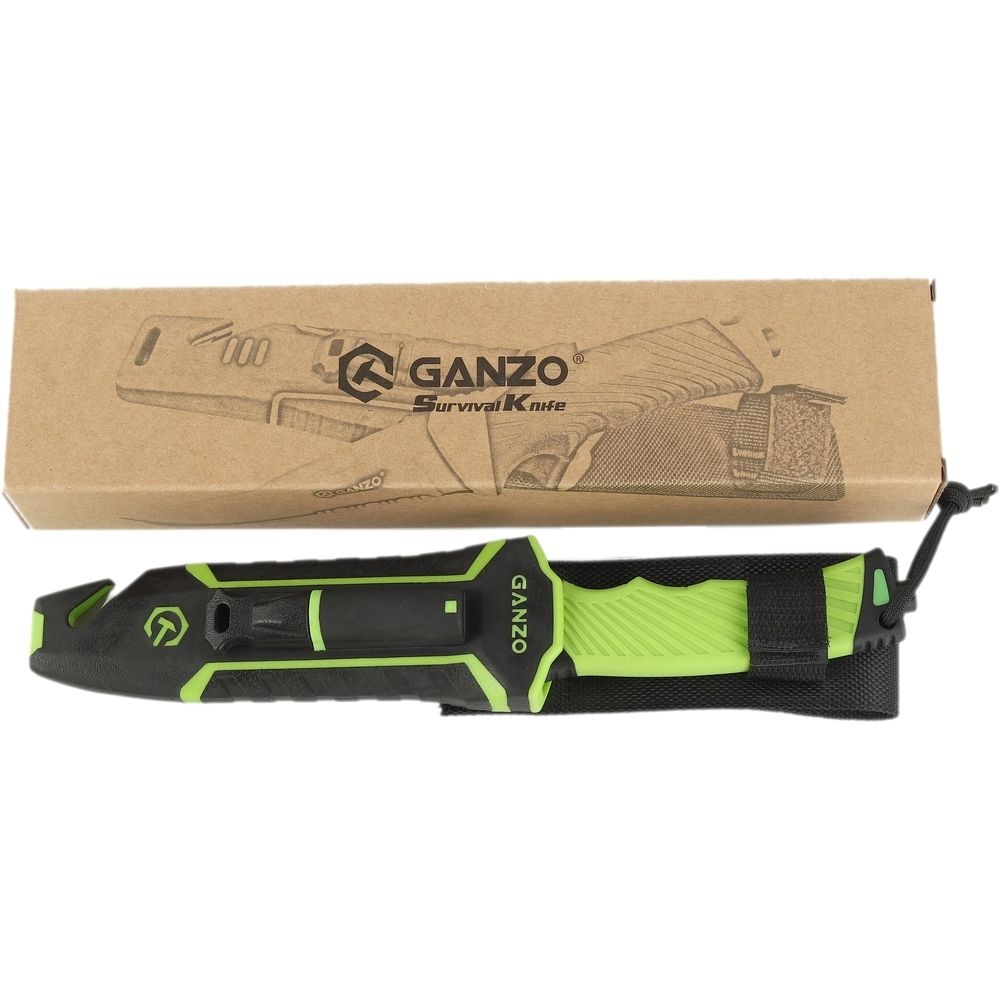 Нож туристический Ganzo G8012V2-GY с паракордом