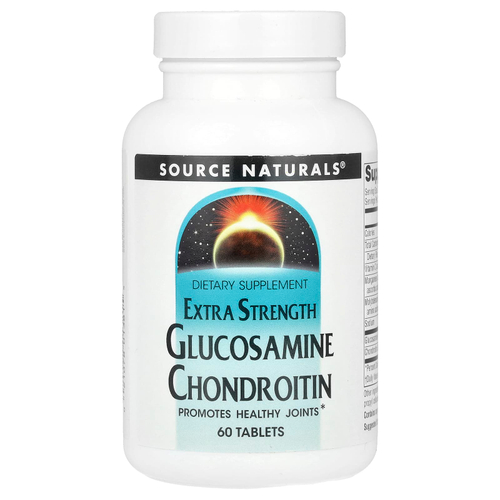 Source Naturals, глюкозамин и хондроитин, 60 таблеток