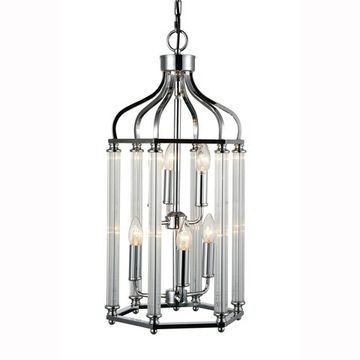 Люстра подвесная 6*E14 SL239.103.06 хром/прозрачный Cellula ST-Luce
