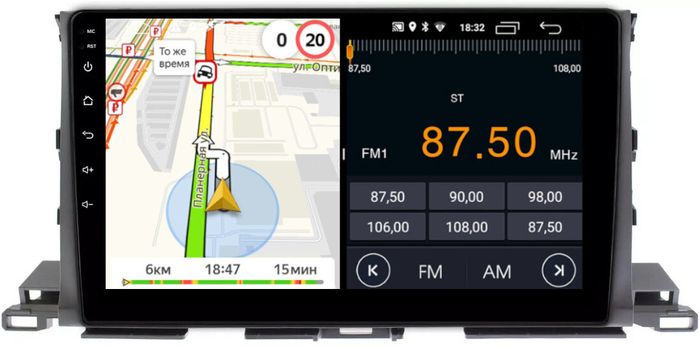 Магнитола для Toyota Highlander 3 2014-2020 - Parafar PF467LUX2FHD на Android 13, CarPlay, 4G SIM-слот