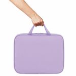 Папка на молнии с ручками STAFF EVERYDAY А4, полиэстер, нежно-фиолетовый, 272185