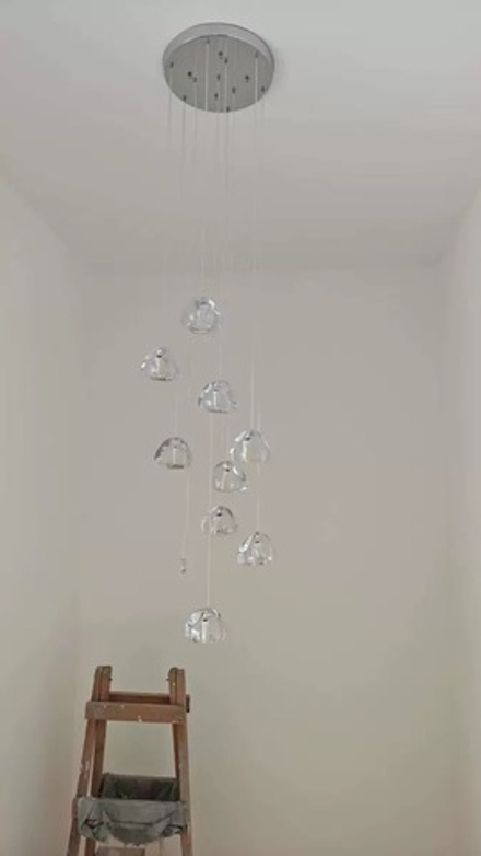 Pendant design lamp Mizu by Terzani (7 suspension)
