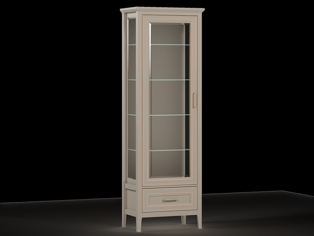 КЛАССИК шкаф REG1W1SZK (Глиняный серый)