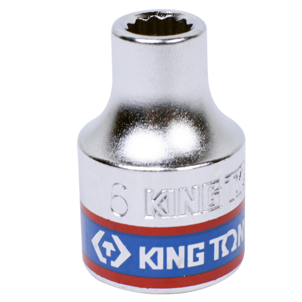 Головка торцевая стандартная двенадцатигранная 3/8", 6 мм KING TONY 333006M