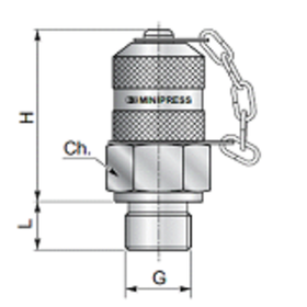 КТ 16x2 - BSPP (Ш) 1/8 flat face (металл.)