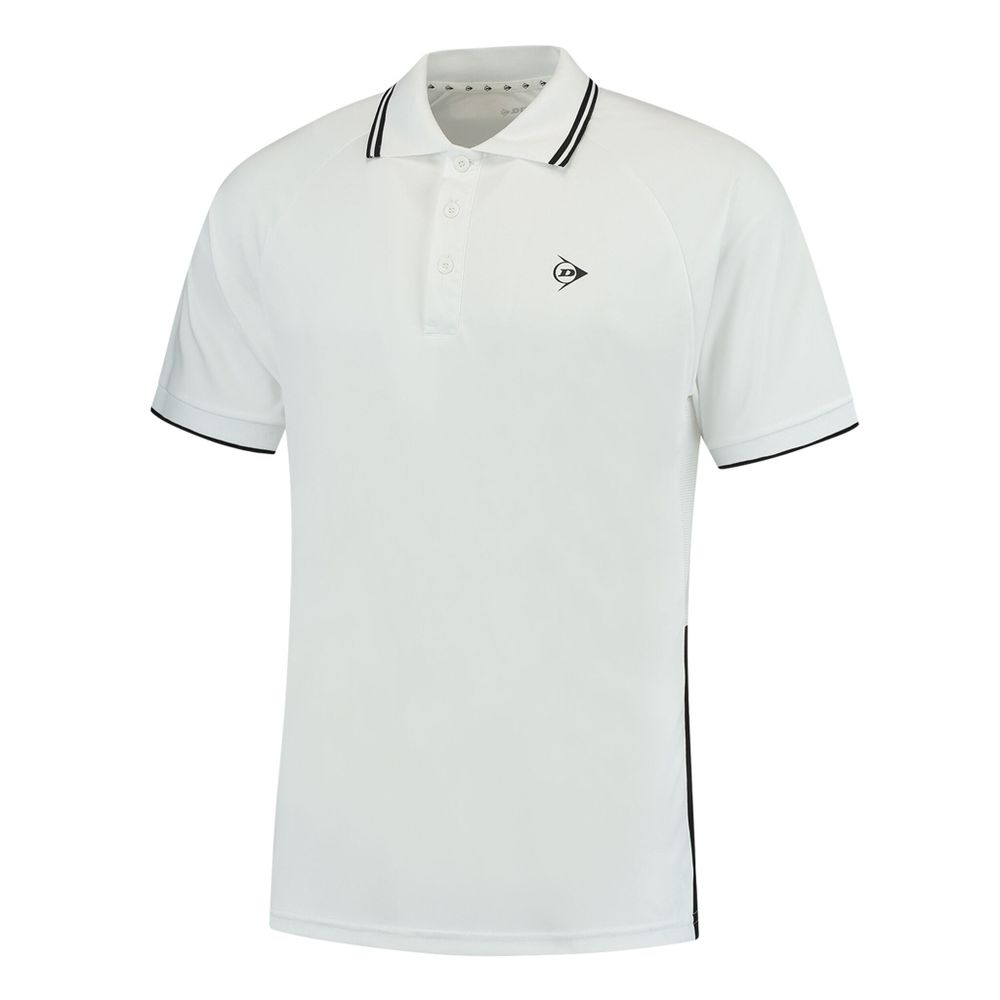 Мужское теннисное поло Dunlop Polo Men - White, Black