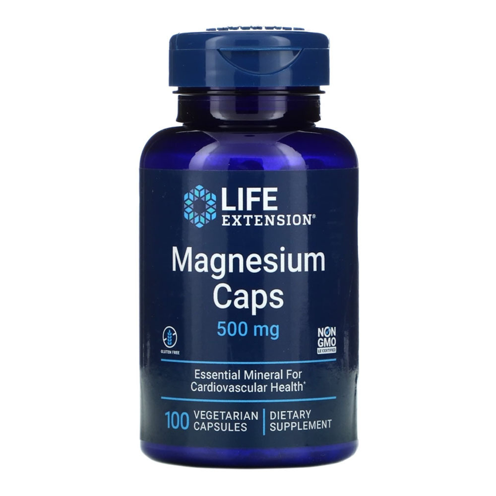 Life extension magnesium caps 500mg 100vegcaps.