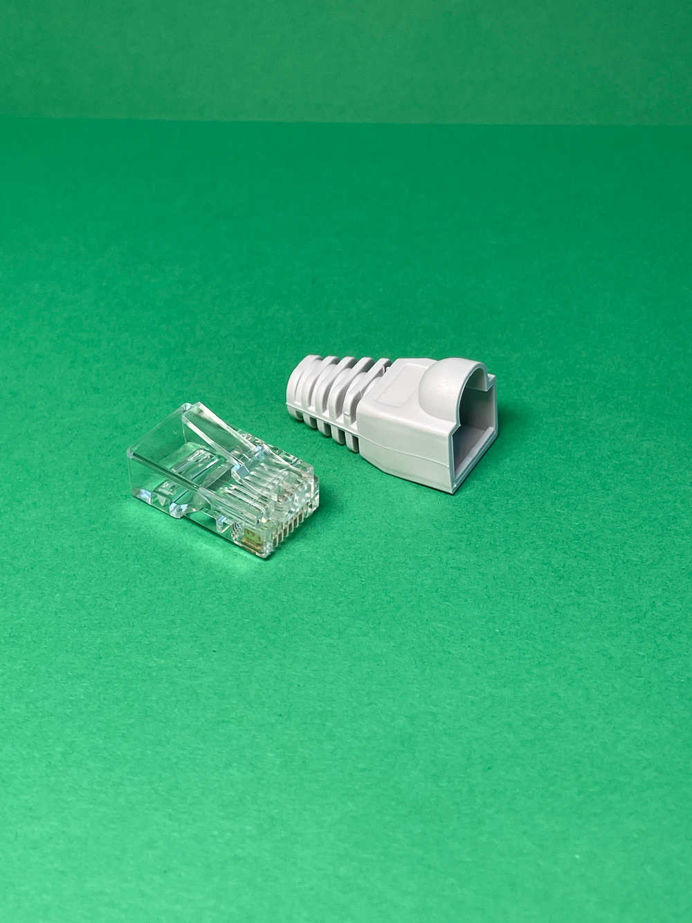 10 пар. Коннектор и колпачок для интернет кабеля RJ45 cat.5e 8P8C, неэкранированный, штекер для витой пары, для разъемов коннектора патч корда, для интернет кабеля диаметр 6,5 мм
