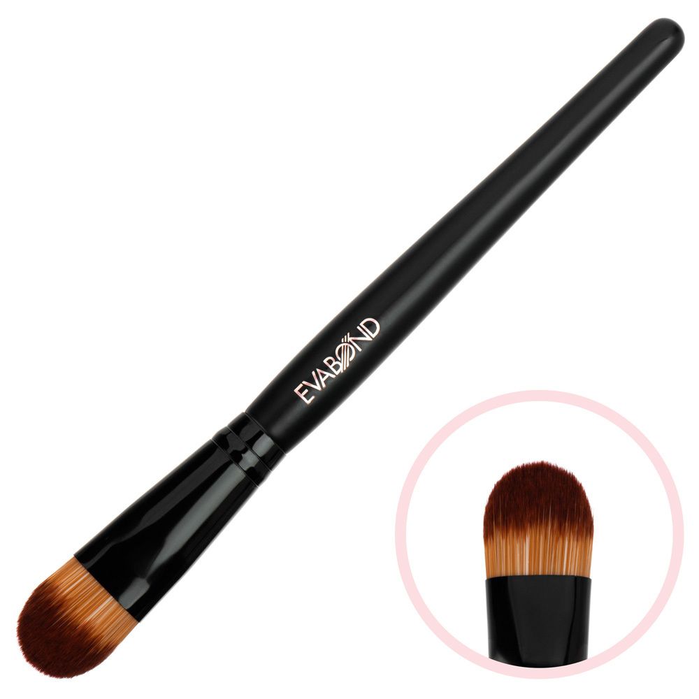 Кисть Black макияжная для тонального крема EVABOND