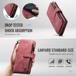 Многофункциональный чехол-кошелек CaseMe 3 in 1 Matte Wallet для Samsung Galaxy S25 Edge