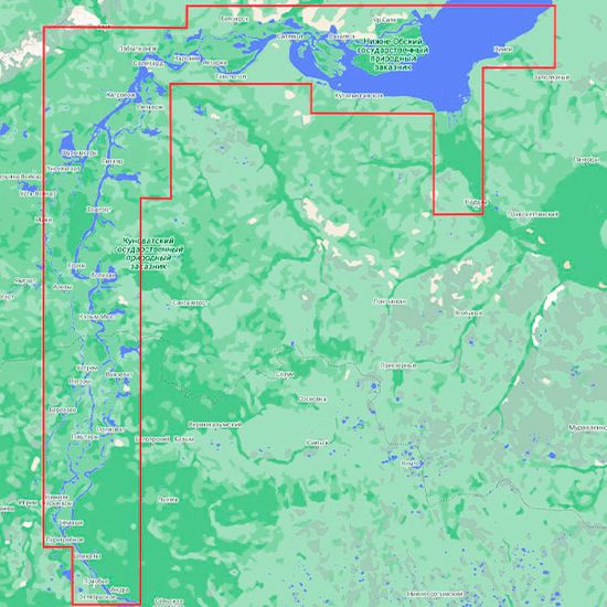 C-MAP Россия Сибирь Обь низовье, Надым для Lowrance / Simrad / B&G MAX-N+ RS-Y511