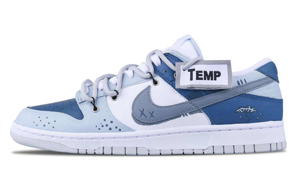 Nike Dunk Low top Skateboard Shoes GS Blue Gray White