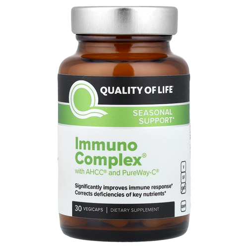 Quality of Life, Immuno Complex®, 30 растительных капсул