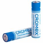 Батарейки алкалиновые "мизинчиковые" КОМПЛЕКТ 2 шт., CROMEX Alkaline, AAA (LR03, 24А), блистер, 457129