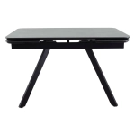 Стол Bradex Home Arthur раскладной 120-184x80x75см, керамогранит чёрный мрамор Greys Black, чёрный