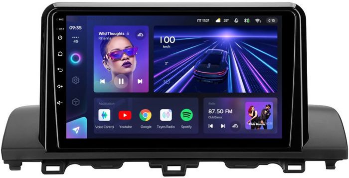 Магнитола для Honda Accord 10 2017-2021 (без штатного 360) - Teyes CC3 Android 10, Быстрая, CarPlay, SIM-слот