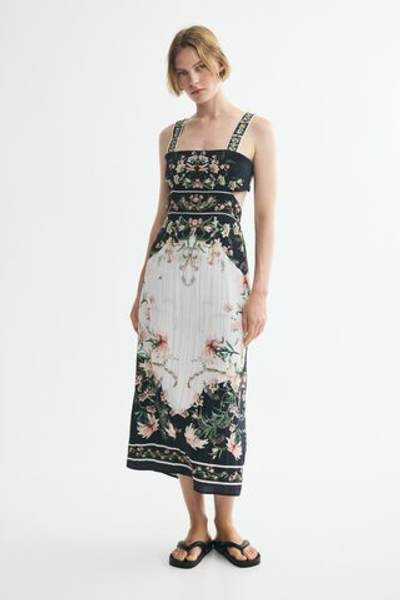 Платье с вырезами и шнуровкой - H&M