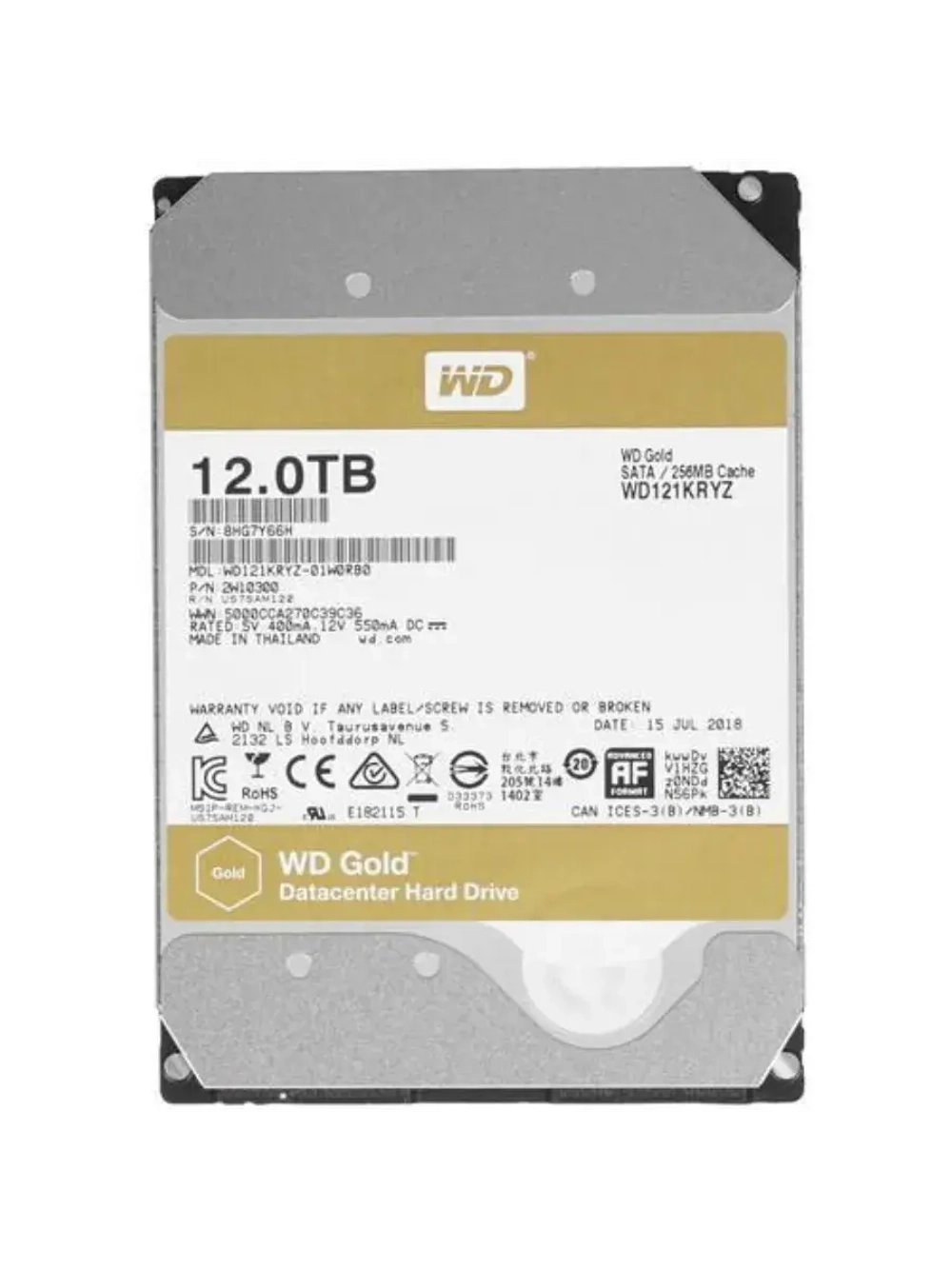3.5" 12 ТБ Жетский диск Gold WD121KRYZ
