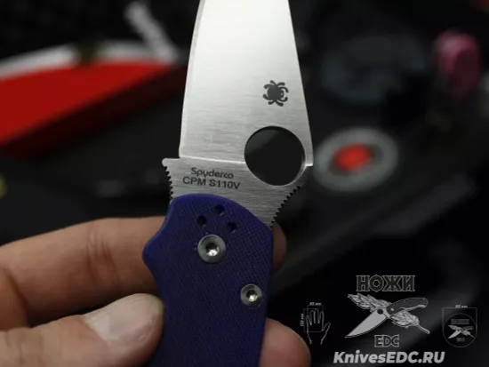 Нож складной Spyderco Paramilitary 2 C81GPDBL2 c клинком из стали CPM-S110V, рукоять G10