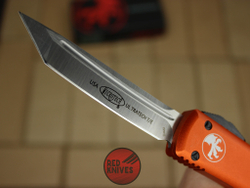 Нож Microtech Ultratech T/E - оранжевая рукоять, танто клинок сатин RK-368