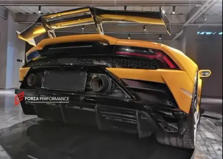 Карбоновый диффузор заднего бампера для Lamborghini Huracan Evo RWD Ламборгини Хуракан