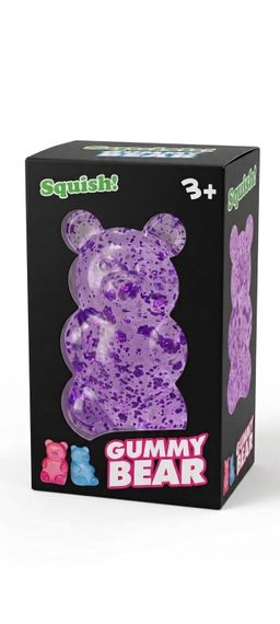 Squish! Gummy bear 3+ (bənövşəyi)