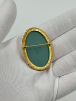 Брошь Wedgwood зелёная