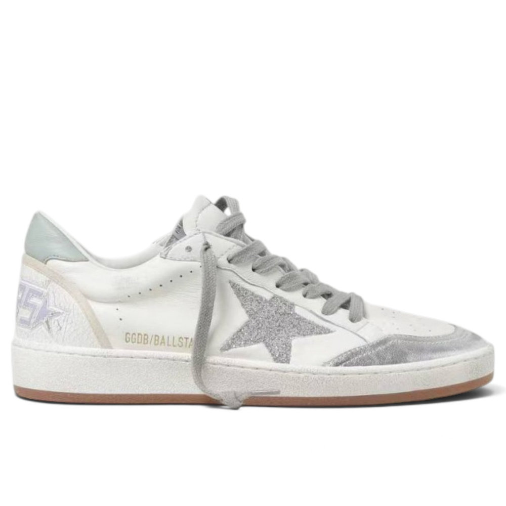 Women's Golden Goose Ball Star with Caviar Star and Mint Heel Tab