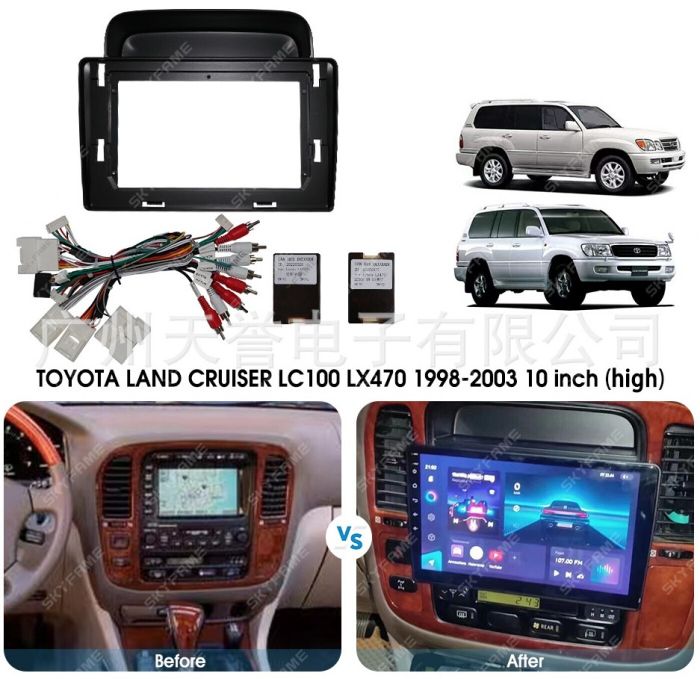 Магнитола для Toyota Land Cruiser 100, Lexus LX470 1998-2002 (климат на ШГУ) - Kuberg SF-1698-3 IPS, Android 10, 4G SIM-слот