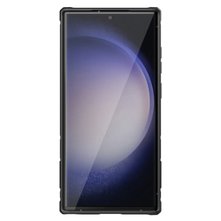 Чехол с поддержкой беспроводной зарядки от Nillkin CamShield Armor Pro Magnetic для Samsung Galaxy S23 Ultra, с поворотным кольцом и защитной шторкой для камеры