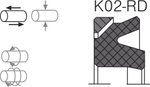 Уплотнение поршня K02-RD аналог аксиос Aksios