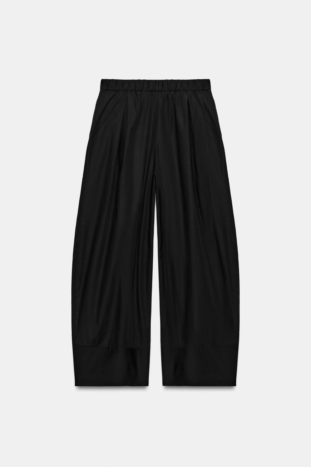 ШИРОКИЕ БРЮКИ ИЗ ПОПЛИНА — ZARA