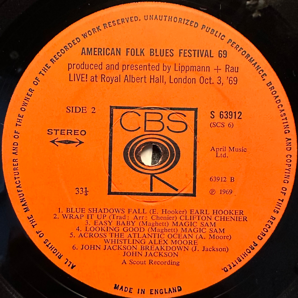 American Folk Blues Festival '69 (Англия 1969г.)
